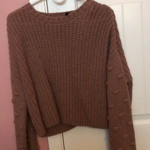 Juniors medium brown moon & madison sweater
